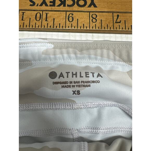 ATHLETA High-Rise Tan‎ Camo Leggings Tight w/ Pockets Womens Size X-Small - Picture 5 of 6